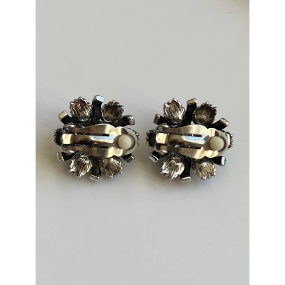 Vintage Joan Rivers Rhinestone Clip earrings - Picture 3 of 4